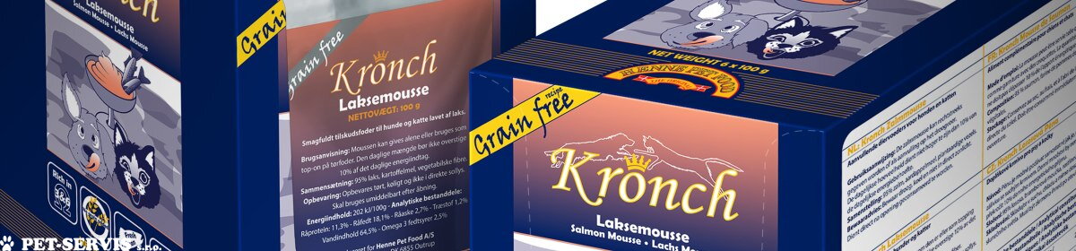 Kronch HENNE PET FOOD LakseMousse Lososová pěna pro psy a kočky